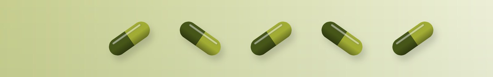 Row of Neem Leaf Capsules