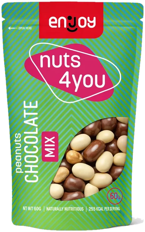 Enjoy Peanuts - Mixed Chocolate pack, 60 g