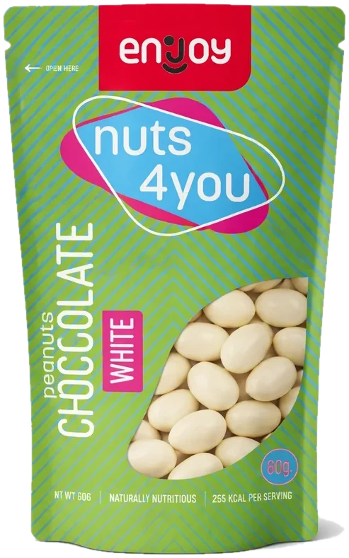 Enjoy Peanuts - White Chocolate pack, 60 g