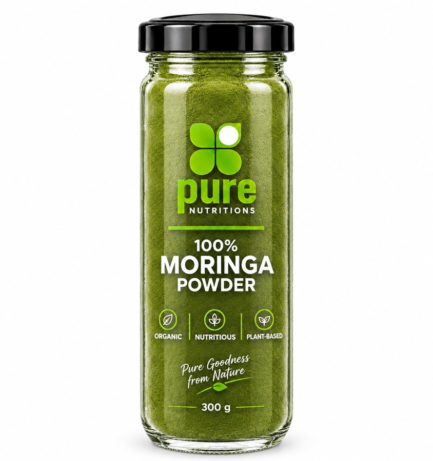 Pure Nutritions 100% Moringa Powder jar, 300g