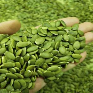 Handful of premium pumpkin seeds